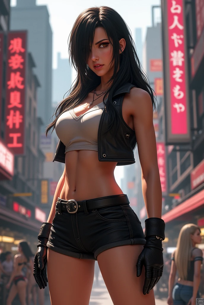 1 girl, solamente, Ada Wong de Resident Evil 4 Remake, pelo corto, cabello negro, bikini rojo, cara de Adriana, Visor mirando,Looking back, cuerpo completo sonrisa tortuosa,La mejor calidad, High resolution:1.2, Pueblo del siglo 18 en el fondo, Sombras, Nightime, Luz de la luna, Disparo en la parte superior del cuerpo, low camera angle, Profundidad de campo, Enfoque central