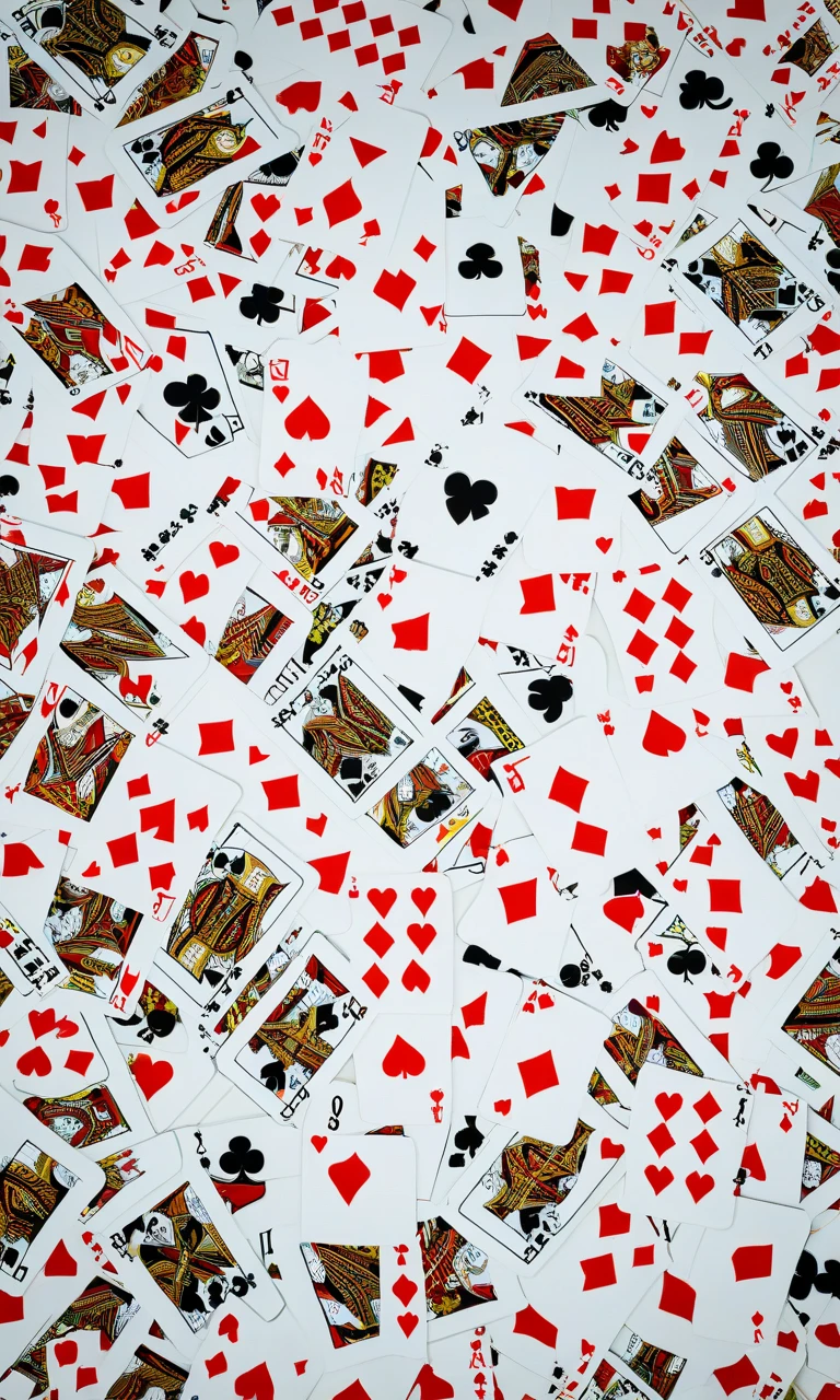 All 52 Playing cards stock