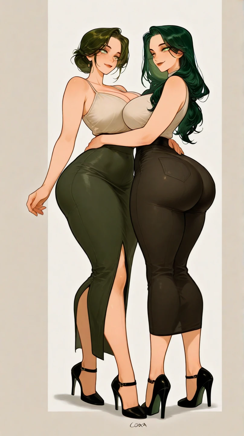 score_9, score_8_up,score_7_up, score_6_up, score_5_up, score_4_up, woman, best quality, highres, full body shot, high heels, solo, beautiful, makeup, soft lips, kim possible, serious, large cleavage,