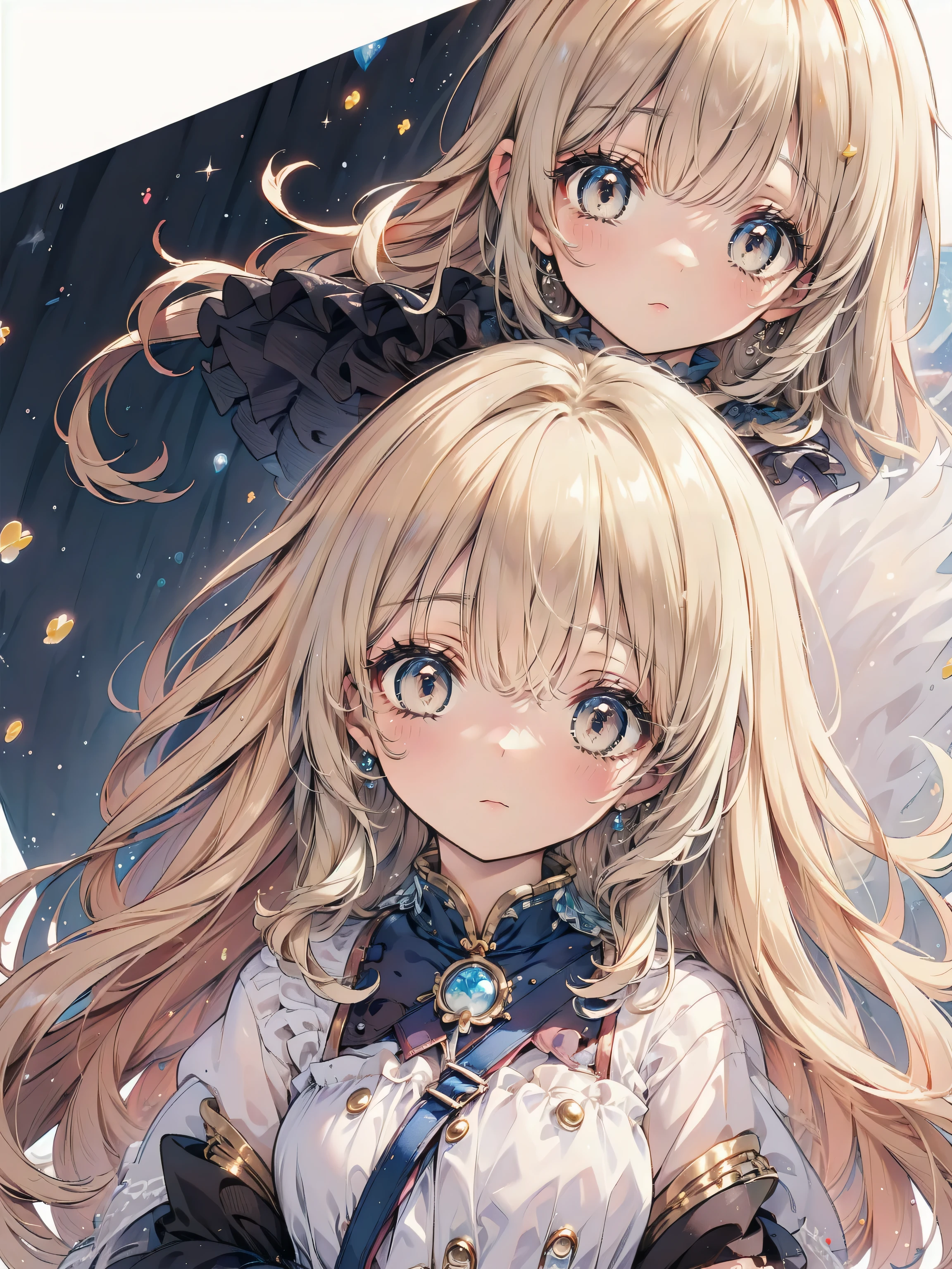 Dots are、明るいピンクの頬、she has chin-length, curly, golden blonde hair with wavy bangs.、she'dark-skinned girl, she is wearing a bright red headband with a ribbon on the right side of her head.. Dots are、she wears a shiny pastel blue and scarlet red dress with a small ribbon belt around her waist。, white collar, 4 crimson buttons, Bright red lining. sheのドレスの下には赤と淡いブルーのチュールスカートがある.. she also、Red top with white socks、she is wearing carnation pink high-top sneakers with bright red shoelaces, Shine; glitter, (NSFW:1.2), (1girl), (flat chest),