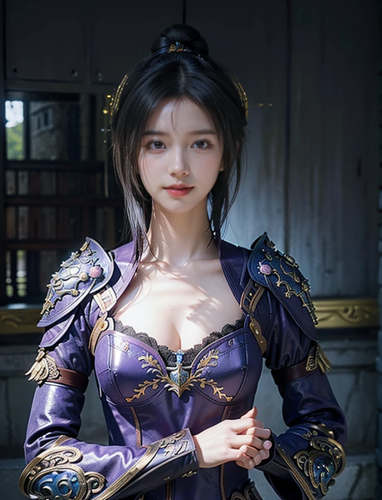 Super detailed, beautiful, masterpiece, highest quality, detailed beautiful round eyes, beautifully detailed face, medium long hair, Woman in silver and blue dress, Chengwei Pan at Art Station, by ヤン・J, detailed fantasy art, great character art, fan art best art station, amazing exquisite character art, beautiful armor, Highly detailed art buds, full detail armor, detailed digital anime art, Art station artgerm's illustration - pixiv , ((((giant glasses, otaku glasses, thickメガネ, round glasses)))), armor girl, (huge breasts, (huge breasts:1.1), thick , thick waist), (wide hips:1.4, tight thighs, curved body), young woman,