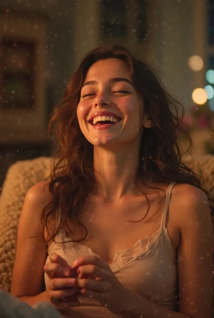 "It illustrates a woman between 40 and 50 years old in an intimate situation., showing confidence and pleasure. The image should convey a sense of empowerment."
" Let the image be super realistic