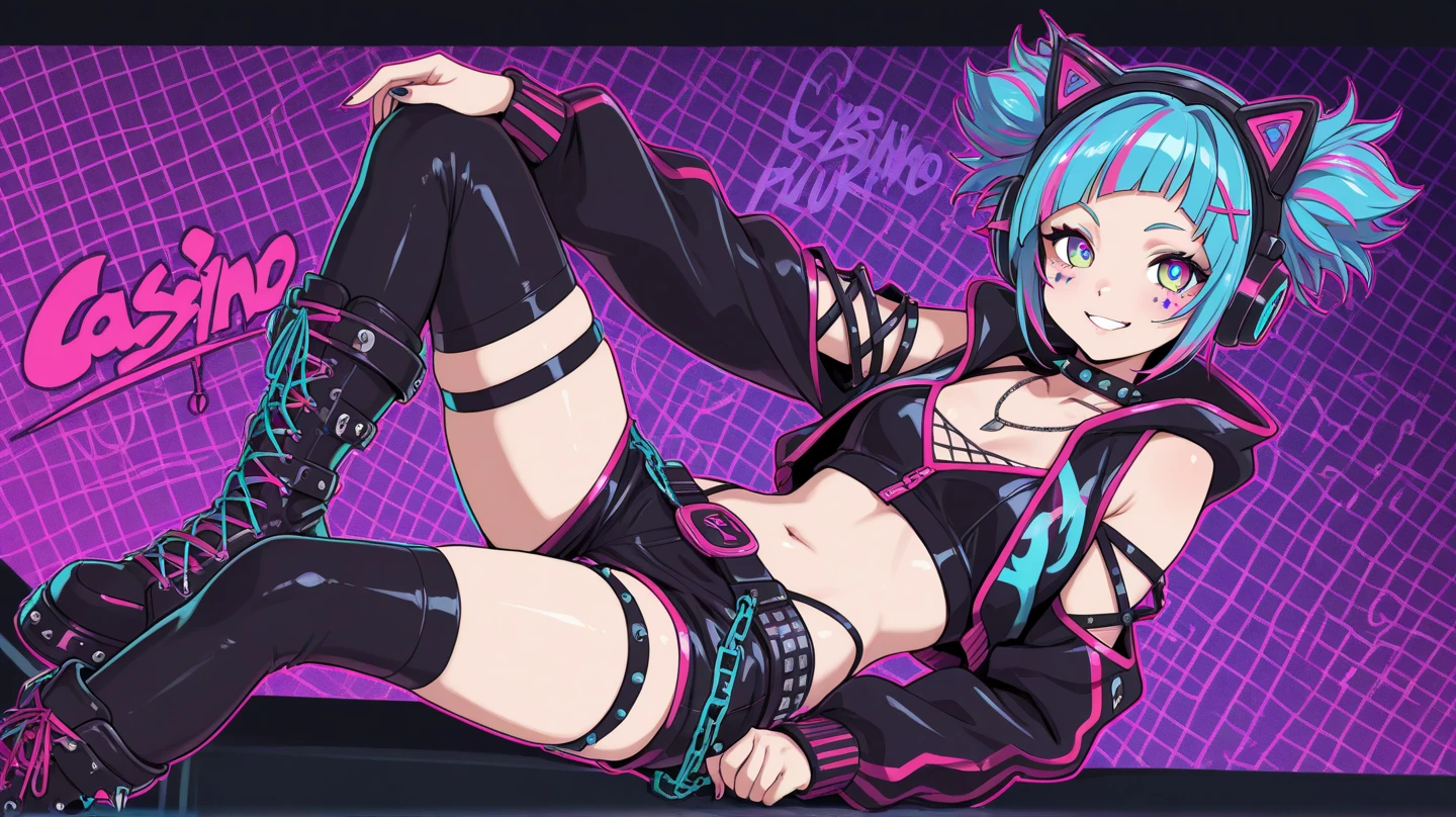 ultra-detailed, Explicit, Beautiful body, Beautiful Nose, Beautiful character design, perfect eyes, perfect face, ultra highres, 4K, beautiful legs, perfect legs, Nice hands, Perfect hand, Masterpiece, Best Quality, Highly detailed, illustration, absurdres, street fighter, doll suit, shadaloo doll, dollsuit, girls, multiple girls, expressionless, blank eyes, looking at viewer, red gloves, emotionless, black latex, corrution, mind control, female combatant, full body, hypnotized, unhappy trance, full body suit, ribbed bodysuit, both arms at side, stand up straight, obey, perfect female body, extremely glossy latex, hypnosis, hypnoLora, empty eyes, Mind control device, poses, submissive_pose, Slave, hat, necktie, stand up straight, standing, standing at attention, Slave, hat, necktie, belt, extending the right arm from the shoulder into the air with a straightened hand, nazi saluting, military, military saluting, salute, latex, ribbed bodysuit, purple hair, twin tails, green eyes, Sasasegawa Sasami, Little Busters!