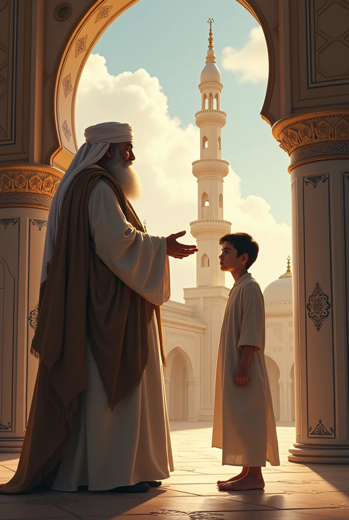 Then the madrasa boy told his father that my new mother is truthful and old mother is a liar