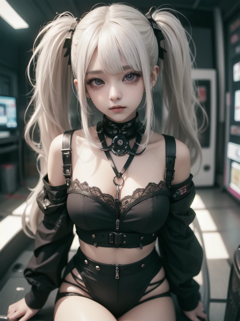 (masterpiece, best quality, absurdres, high details, perfect), goth girl 101, White Hair , Cosmic Pupils, High Detailed Eyes
 galaxy, nebula, milky way, space, planet