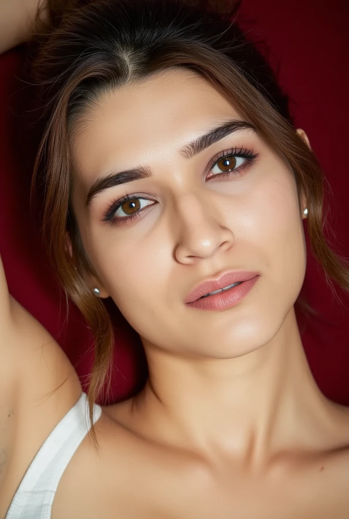 Top down view, nude woman on her knees, looking up at viewer, sexy expressions, no make up, nude, ready for blow job, just tired after fucking, highly detailed face, ((tamhwx woman)), beautiful eyes, vignette, 4k epic detailed, shot on kodak, 35mm photo, sharp focus, high budget, cinemascope, moody, epic, gorgeous, film grain, grainy, (Raw photo:1.1), ((Full body Portrait)), Persian girl, ((tamhwx woman)) , by Steve Henderson, (white, Minimalism but extremely beautiful:1.4), (intricate details, masterpiece, best quality:1.4) , looking at viewer, outdoors, day, highly detailed face, ((tamhwx woman)), beautiful eyes, cute