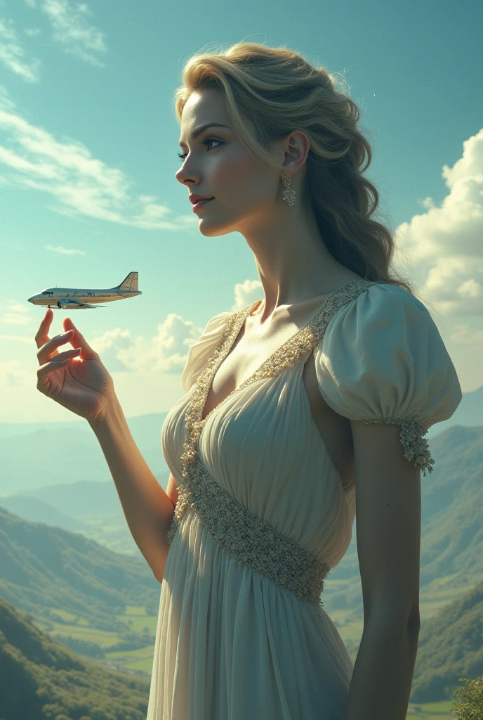 Blue skies, natta, As estrelas, magic realism, Depth-of-fie, immersion, dream, desire big breasts, magic realism, hemisphere, 8K,