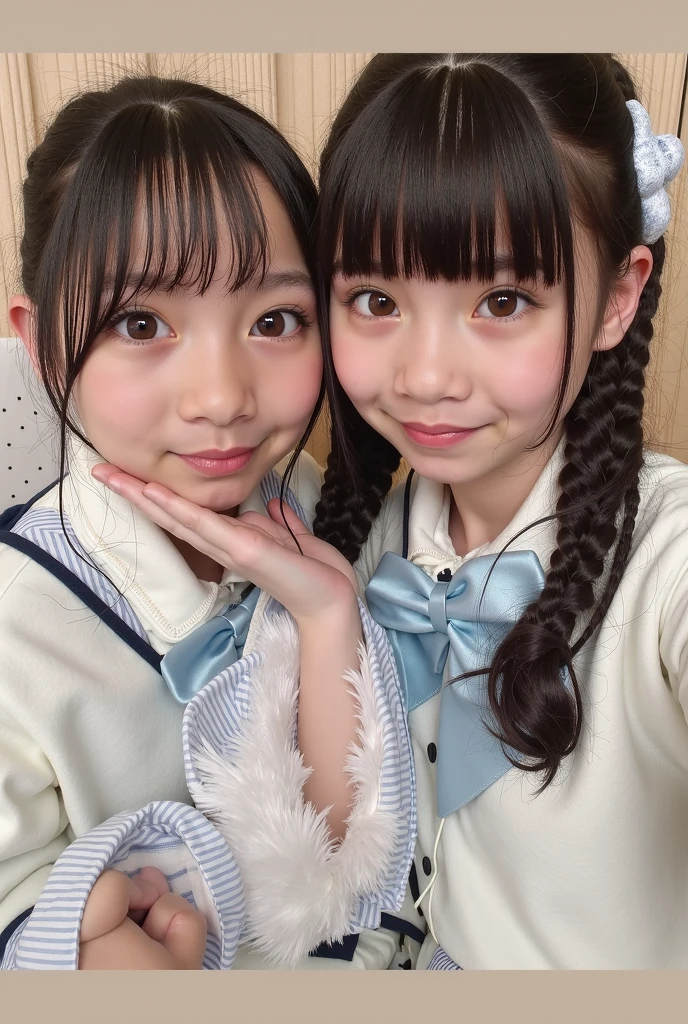 Japanese、8K、Ultra Detail、フォトReal、Realistic and accurate depiction、Realistic and accurate human anatomy、High resolution、Highest quality、Wife、Perfect cuteness、Random hairstyle、Real、Beauty、Idol、Gentle expression、No makeup、happinessそうな笑顔、masterpiece、refreshing、wife、35歳のwife、3-year-old daughter、Two-shot photo、happiness、2 people、Medium Hair、Inside a Western-style house、Coming to the camera、happinessそうな表情、A loving smile、happinessそうな親子、No makeup