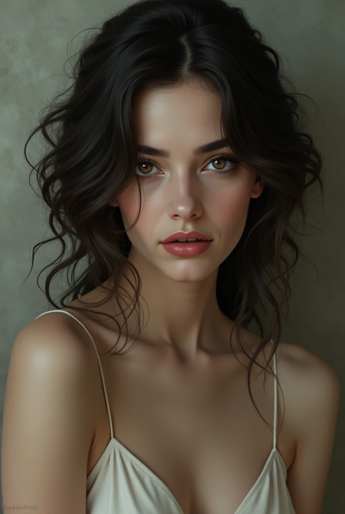 RAW photo, Angry Face, organza Skimpy elements of the clothes with red highlights , silk elements of the clothes , NSFW, ((Best Quality, 8k, Masterpiece:1.5))), Crisp Focus: 1.2, (Layer Cut, Big:1.2), Beautiful Woman with Perfect Figure: 1.5, Slender Abs:1.3, Wet Body:1.5, Highly Detailed Face and Skin Texture, Detailed makeup Eyes, Double Eyelids, Long curly black Hair, living room scenery --auto --s2