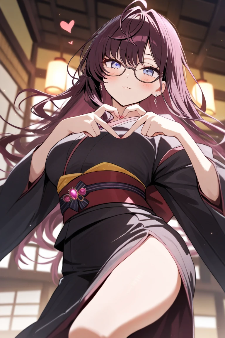 16K Ultra High Definition
Super detailed
Masterpiece Full Color
Shiny detailed hair
Beautiful human woman with long hair
Raise your super-sized arms to show your sides
Black and white cow print kimono with beautiful sides
Cow ears and cow small horns
Shiny skin
Red cheeks
Moist eyes and embarrassed expression
Wearing glasses
Seduce a bewitching smile leaning against a bookshelf
The background is the library