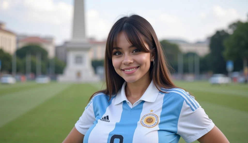 A woman with the number 10 Colombia shirt