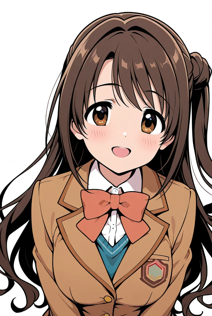 Brown eyes, , bow 