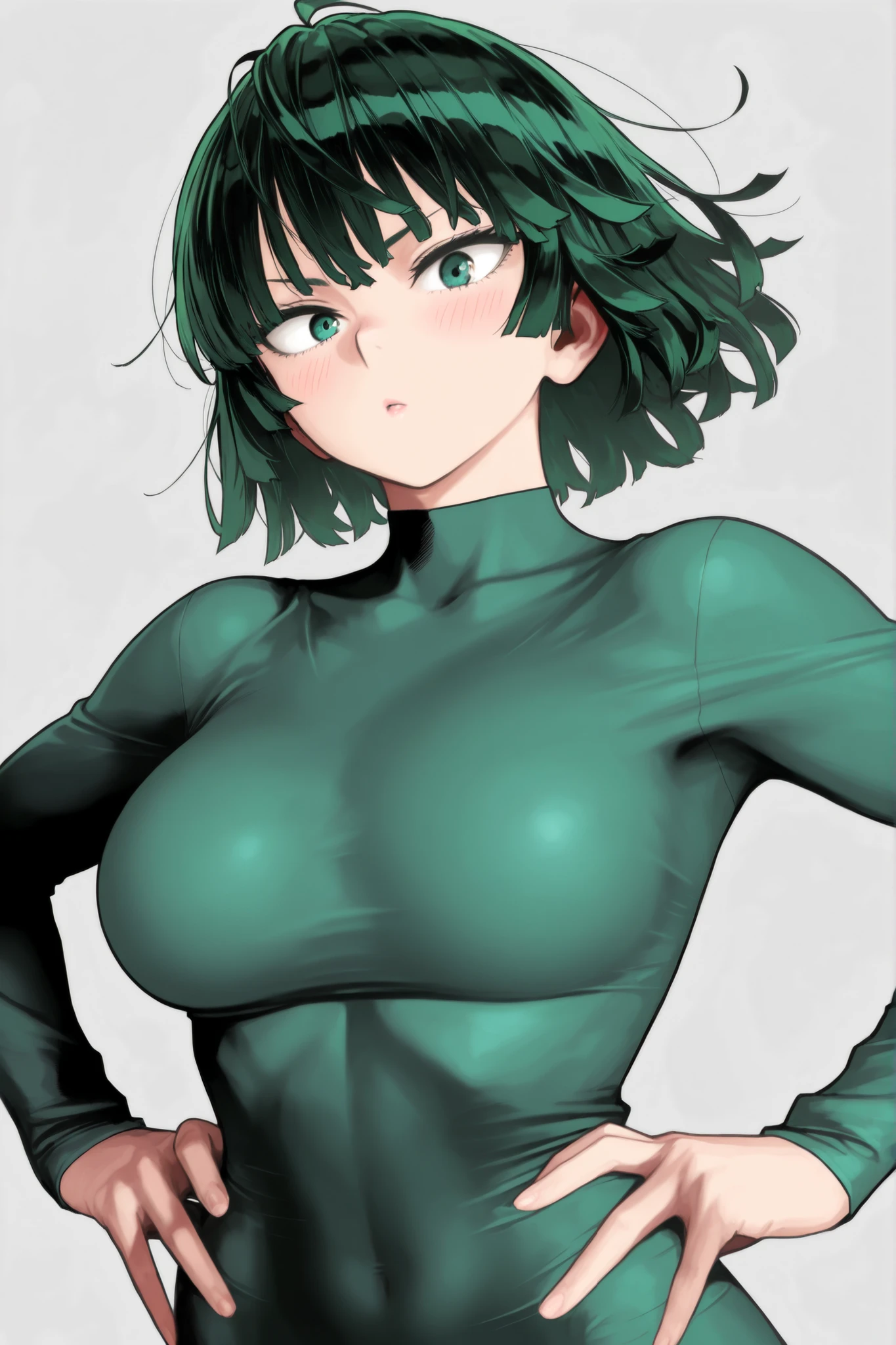 score_9, score_8_up, score_7_up, score_6_up, score_5_up, score_4_up,
BREAK
(masterpiece: 1.0), best quality, perfect anatomy, perfect composition, perfection, Realistic proportions, realistic anatomy, my hero academia, kohei horikoshi, (by cutesexyrobutts: 0.7)
BREAK
use of shape theory, use of anatomy, defined body, defined textures, defined fabric folds. (dynamic pose, foreshortening, foreshortening, dynamic pose,)
BREAK
1girl, solo, breasts, looking at viewer, blush, simple background, Fubuki (one punch man), dynamic pose, thick lines, hands on hips, high angle