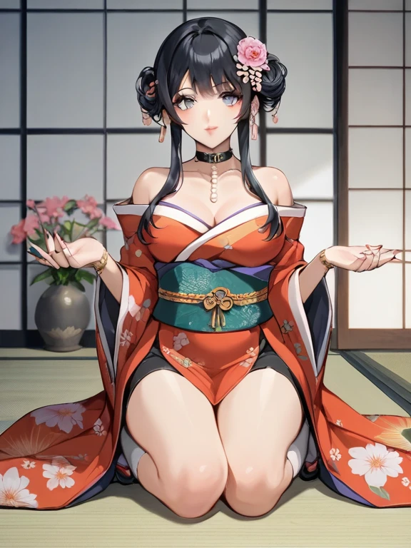 A samurai woman with samurai mask, gorgeous sitting position with sward, half chest arms, photo of Jason Chen, tumblr, shin hanga, beautiful asian girl, japanese model, beautiful body and face, attractive body, beautiful asian woman, sexy girl, gorgeous young woman, perfect body, sexy body, sexy body and face, korean girl, beautiful body, beautiful model girl, realistic style