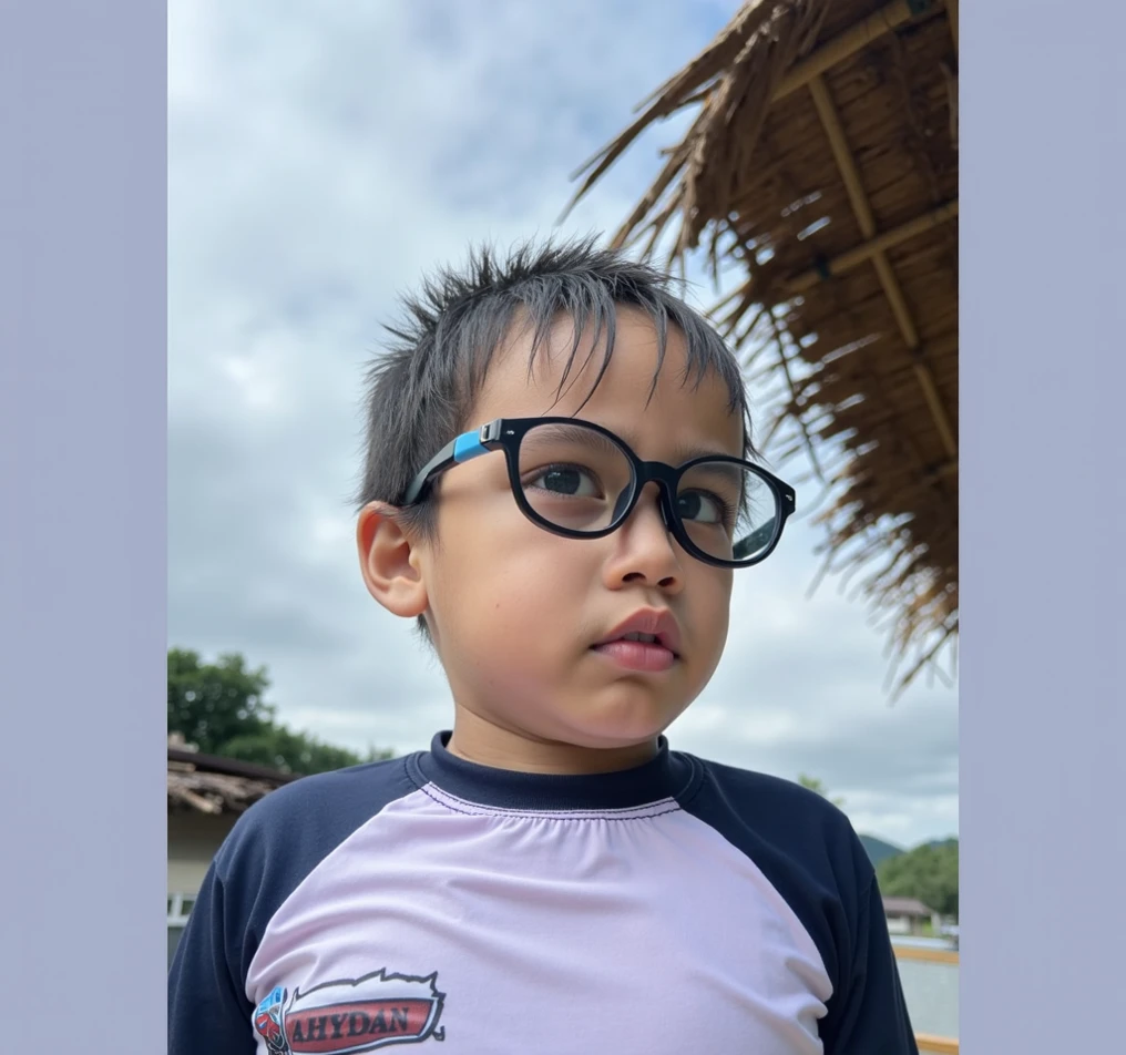 loranerdinho1, Here's a moving portrait of a cheerful 3-year-old boy wearing glasses, alegremente colhendo flores perto de um sereno lago ao nascer do sol. A cena irradia com o suave, Luz quente do sol nascente, criando uma atmosfera tranquila e pitoresca.
O menino, with the glasses on, is depicted in hyper-realistic detail, capturando o puro deleite em seu rosto enquanto seleciona e coleta cuidadosamente as flores coloridas. He's dressed in a black T-shirt and safari shorts, that are rendered with meticulous attention to detail.
The background is deftly blurred, focusing all attention on the boy and the beauty of the moment. The lake behind him reflects the soft tones of the morning sky, aumentando a serenidade geral da cena.
Created with Octane rendering, This work achieves an astonishing level of detail and realism. with 8K resolution, Every aspect of the image is incredibly sharp, tornando-o uma obra-prima verdadeiramente cativante e hiper-detalhada.