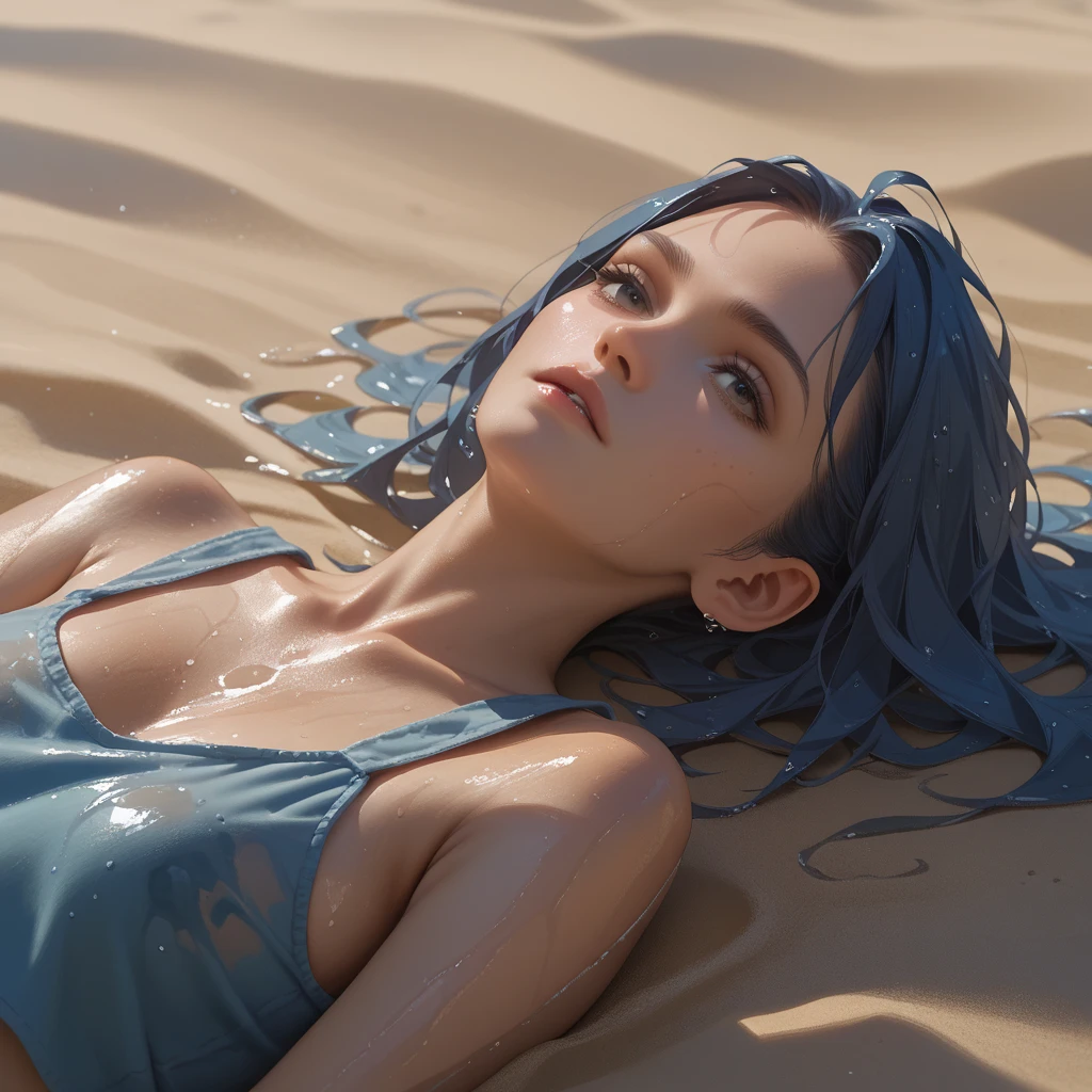 chica anime en bikini flotando en el aire, Elegante pose flotante, lying dynamic pose, !!lleno Cuerpo portrait!!, Sol. illustration, lleno Cuerpo pose, lleno Cuerpo:: Tiempo soleado::, hembra flotante, lleno pose, dramatic floating pose, anime lleno Cuerpo illustration, lleno Cuerpo portrait of a short!, lleno_Cuerpo!!, lleno Cuerpo wide shot,noelle silva,big thighs, masterpiece, beach scene at sunset:1.3), (noelle silva), (standing at her 150 centimeters height with a well-distributed 45 kg:1.2), (beautifully proportioned body with small breasts and a medium-sized, firm, and round buttocks:1.2), (slender physique:1.1), (strolling along the beach at the moment of capture:1.2), (facing away from the camera, but turning around with a brief laughter at the corner of her mouth:1.2), (photograph taken from her back:1.5), (wearing an extremely small bikini both on top and bottom:1.5), (capturing the enchanting lighting of the sunset:1.1), (enhancing the beauty of her green-colored hair:1.3) Hyper-detailed, insane details, Beautifully color graded, Unreal Engine, DOF, Super-Resolution,Megapixel, Cinematic Lightning, Anti-Aliasing, FKAA, TXAA, RTX,SSAO,Post Processing, Post Production, Tone Mapping, CGI, VFX, SFX, Insanely detailed and intricate , Hyper maximalist, Hyper realistic, Volumetric, Photorealistic, ultra photoreal, ultra- detailed, intricate details,8K, Super detailed , Full color, Volumetric lightning, HDR, Realistic, Unreal Engine, 16K, Sharp focus. Octane render