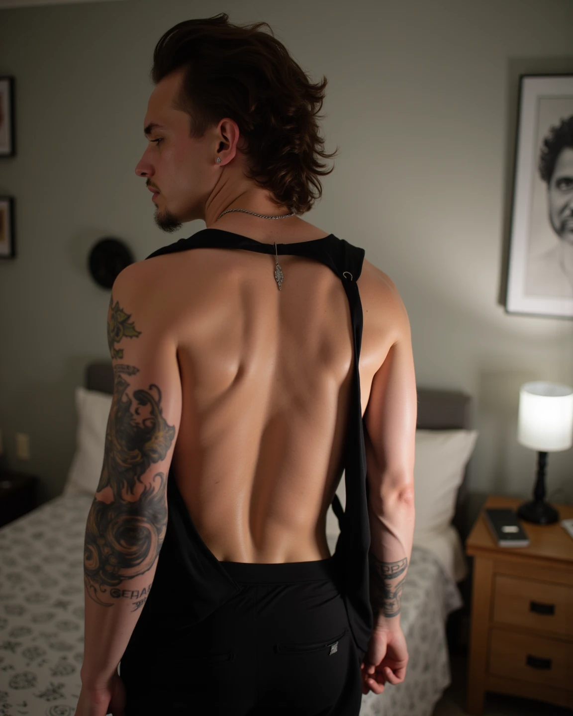 ((top view, anal penetration porn, effeminate skinny male emo twink in black sex bra getting fucked in ass, anal sex, anal penetration , penis in anus, anal sex))