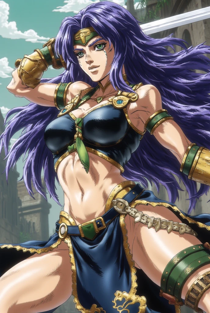 "((realism)), ((maximum graphic quality)), ((power arena tournament)), Caulifla E Kale, realistic skin and clothing)"