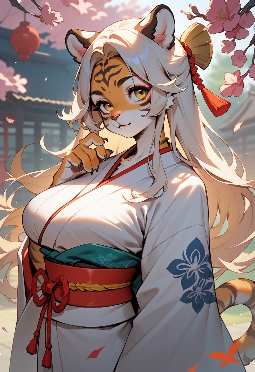 loincloth , Indian Style bra , Ancient India , A strong wind is blowing , Kathakali , motion blur , Brown Skin , plump , (Bengal Tiger:0.9) , Kama Sutra , Wet buds bloom while dripping nectar