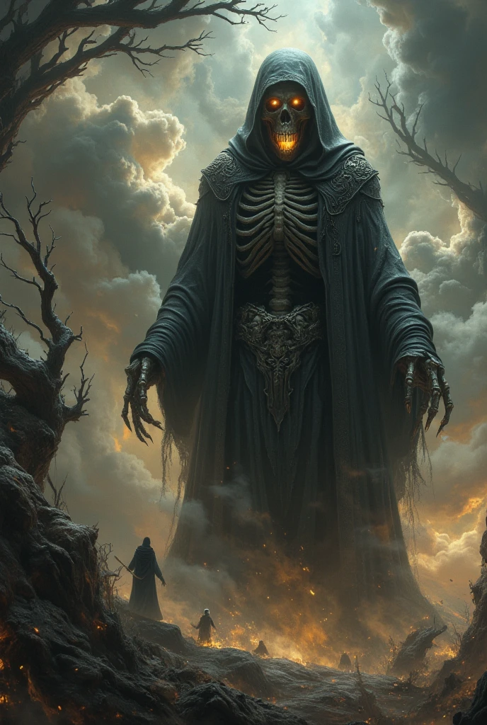 Souls of dead fearful, hungry, they are straying in dark astral, gray striped robes on them, dirt, seb mckinnon, johan grenier, greg rutkowski, fantasy art, hyperrealism, trending on artstation, mysterious, ominous, photorealistic, john kenn mortensen, hieronymus bosch