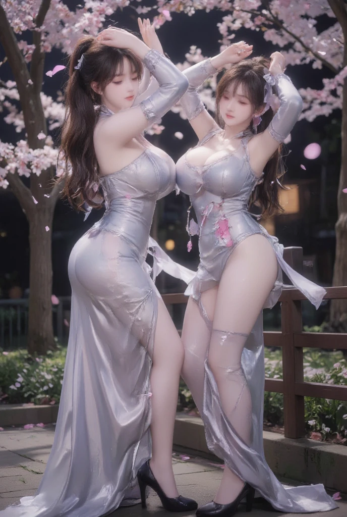 ((((NSFW STILL SHOW))))、(tiny Glamour girls:1.37)、{Centered|((Kissing))}、{(from side)|(from back)|(from below:1.2)}、{(Standing Full Body:1.2)|Wide Shot}、{(Floating hair:1.2)|(Strong wind)|(Ass focus、Ass visible through thighs:1.2)}、zydG、8K best quality、((Masterpiece:1.2、Hyper-Realism:1.37))、{(Childish)|(Gigantic Cleavage:1.37)}、((Detailed KAWAII Face、Detailed Oily Porcelain skin textures、Extremely Detailed))、brilliant Shining Perfect eyes、Smooth shading、{bokeH|clear focused}、Soft Lighting with many Follow lights、{(David Hamilton:1.2)|Biomechanical HUGE and HEAVY boob|Studio Gray background}、{(Tiny Micro bikini:1.47)|(Heart-shaped body paint:1.5)|(Underboob:1.2)|(Sideboob:1.2)|Transparent celestial robe:1.15|(Wetted:1.5)|(No Underwear:1.2)}、{Flowers|Flower wreath|Princess Tiara|Dark Red Leather High Collar|ssmile|perplexed|seductiv|Different types of hair colors}、{(Light Particles:1.2)|(Lens Flare)|(Luminescent Particles:0.6)|(Forest Lakeside)}、