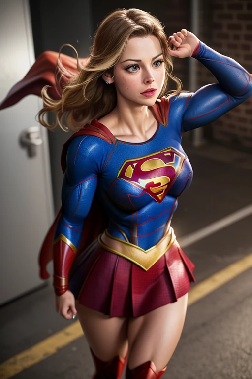 DC movies,full body,from above,from side and behind,selfie,hyper realistic gopro action photo of a 18 year old girl,supergirl,dancing,happy,bare hands,ray tracing,detail shadow,shot on Fujifilm X-T4,85mm f1.2,sharp focus,depth of field,blurry background,bokeh,motion blur,<lora:add_detail:1>,