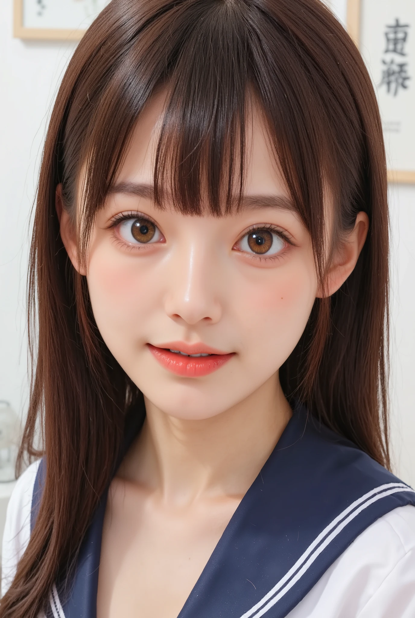 (【8k, ultra-High resolution, Premium Quality, masterpiece:1.2), masterpiece, Premium Quality, illustration, Super Detail, Exquisite description, High resolution, 【8k Wallpaper, Perfect dynamic composition, detail beautiful eyes, (((She hung up her skirt with her hands、Very Reality sailor suit texture))), full album 、 Black Stockings ,(seamless real Black Stockings 1 .1)Extremely realistic:1.21, High resolutionの写真 :1.21, HD picture :1.21, High fidelity :1.21, ( Premium Quality:1.37), 32k resolution, high dynamic range :1.5, Very Fine :1.5, 超Reality主義 :1.5, file size very large :1.5, masterpiece:1.21, Noise canceling as the original :1.5, Reality :1.5, Original photo from the last century :1.5, Japanese beauty holding a commander rod in her right hand , constellation :1.1, brown hair, HyumaもJapanese beauty holding a commander rod in her right hand{x}。 , She wears , wearing a traditional sailor outfit wearing a Tokyo school bun , White , One side short-sleeved sailor suit :1.21, Get lucky :1.21, とても Japanese beauty holding a commander rod in her right hand , navy blue pleated mini skirt , background , movie lights, crouched with her legs spread out for sex :1.5