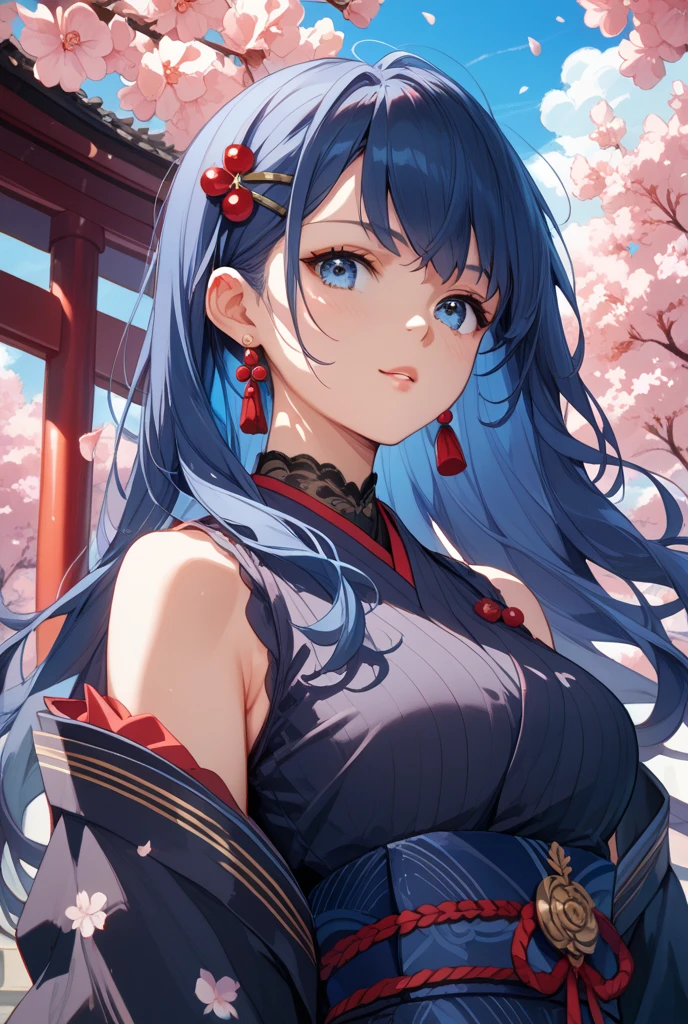 1girl,Unique hairstyle、Unique costumes、Bold colors、Free and best composition、A picture that evokes a story、