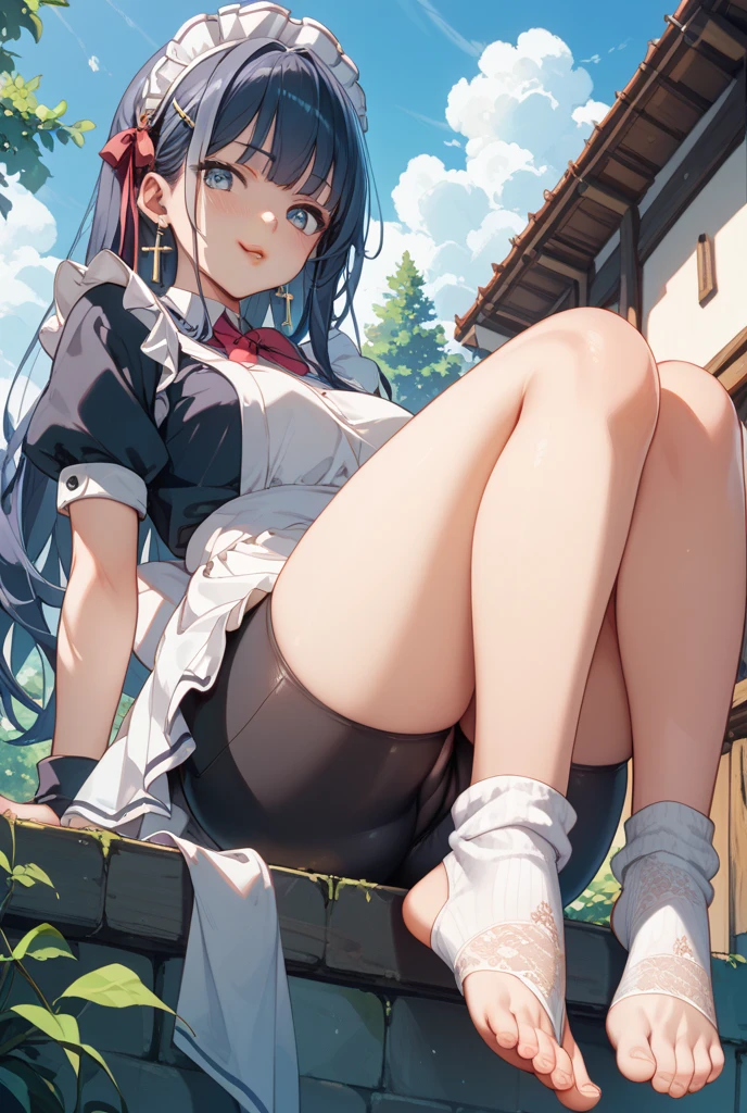 ((masterPiece, highest quality)),1 girl, Loli,little girl,outdoor,big breasts,Completely naked,nude,emphasis,Pussy spread,spread legs