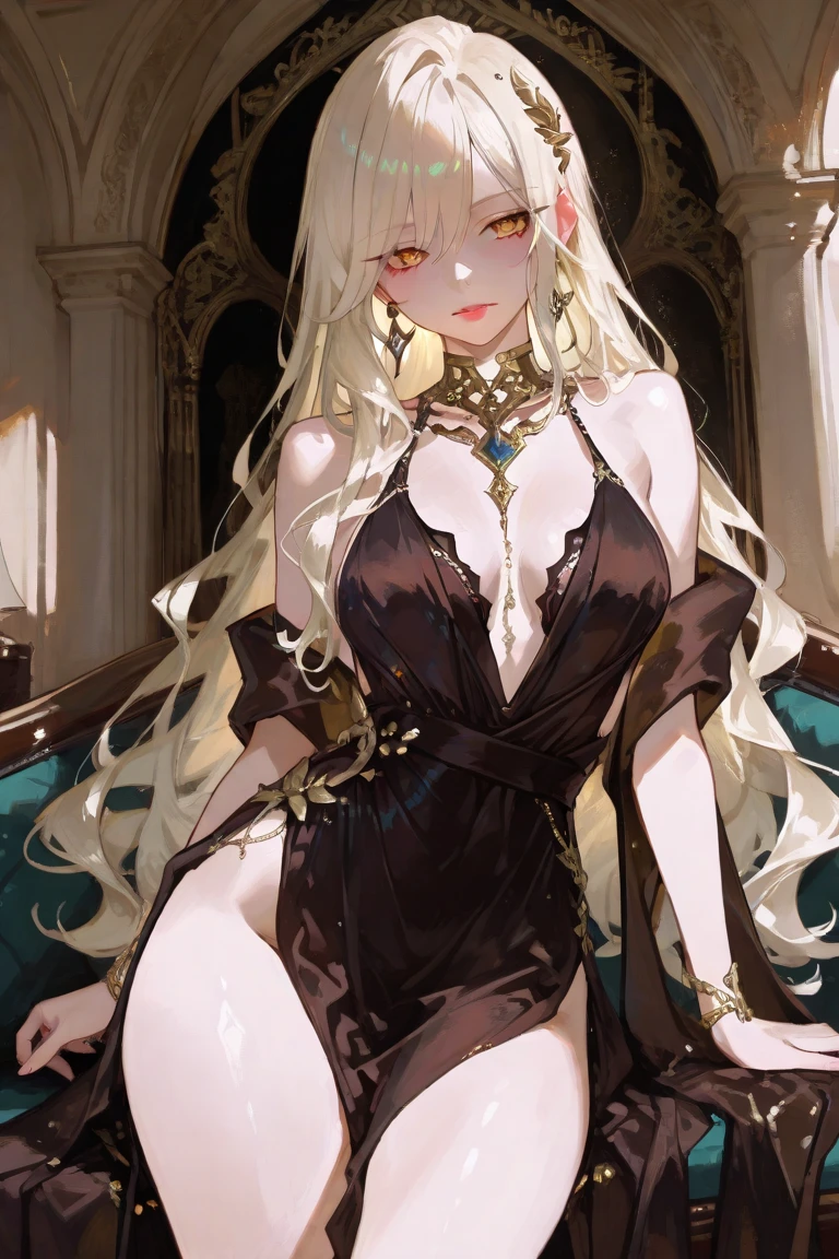 a beautiful 2b from nier automata, wearing a transparent dress with highly detailed nipples, super sexy with a sensual face, in a luxurious apartment, (best quality,4k,8k,highres,masterpiece:1.2),ultra-detailed,(realistic,photorealistic,photo-realistic:1.37),1girl,solo,intricate details,hyper detailed,extremely detailed eyes and face,longeyelashes,volumetric lighting,chiaroscuro lighting,dramatic lighting,cinematic lighting,ultra high quality,extremely detailed skin,porcelain skin,flawless skin,elegant,graceful,beautiful,seductive,sultry,alluring,gorgeous,stunning,mesmerizing,captivating,enchanting,sensual,??????,????,risque,provocative,naughty,luscious lips,plump lips,glossy lips,kissable lips,voluptuous figure,curvy,hourglass figure,slender,lithe,graceful,elegant dress,sheer dress,transparent dress,revealing dress,form-fitting dress,flowing dress,luxurious,opulent,high-end,lavish,ornate,sumptuous,extravagant,grand,magnificent,opulent apartment,penthouse,luxury apartment,interior design,architecture,high-class,premium,exclusive,high-end,lavish,ornate,sumptuous,extravagant