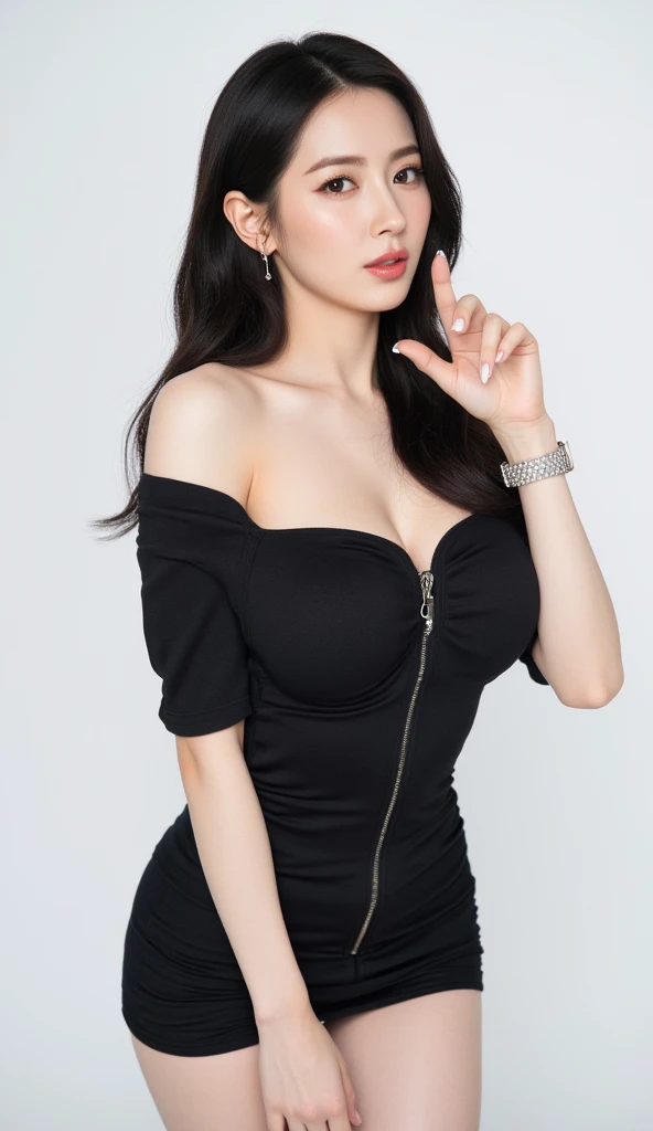 Top quality、High Detail, 最好of品质, Extremely detailed, high resolution,, (:1.5), Willow Waist, Wide hips, knee, night , of, Necklace, Earrings and Nipple Rings