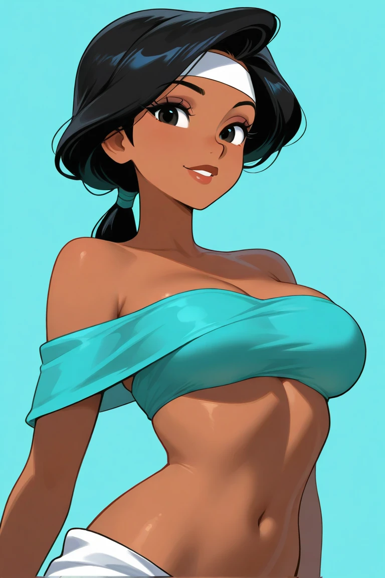 uploaded e621, score_9, score_8_up, score_7_up, score_6_up, score_5_up, score_4_up, rating_safe, smooth, source_furry, {realistic}, princess jasmine, countershading, huge breasts, {{{very long hair, white balayage highlights , big and huge hair bun, very long very thick one side brided hair over shoulders, nip slip}}}, , cleavage, black nip slip, tall, brown lips, hazel eyes, wide hips, extra thicc, leaning forward, Princess jasmine pinching her nipples