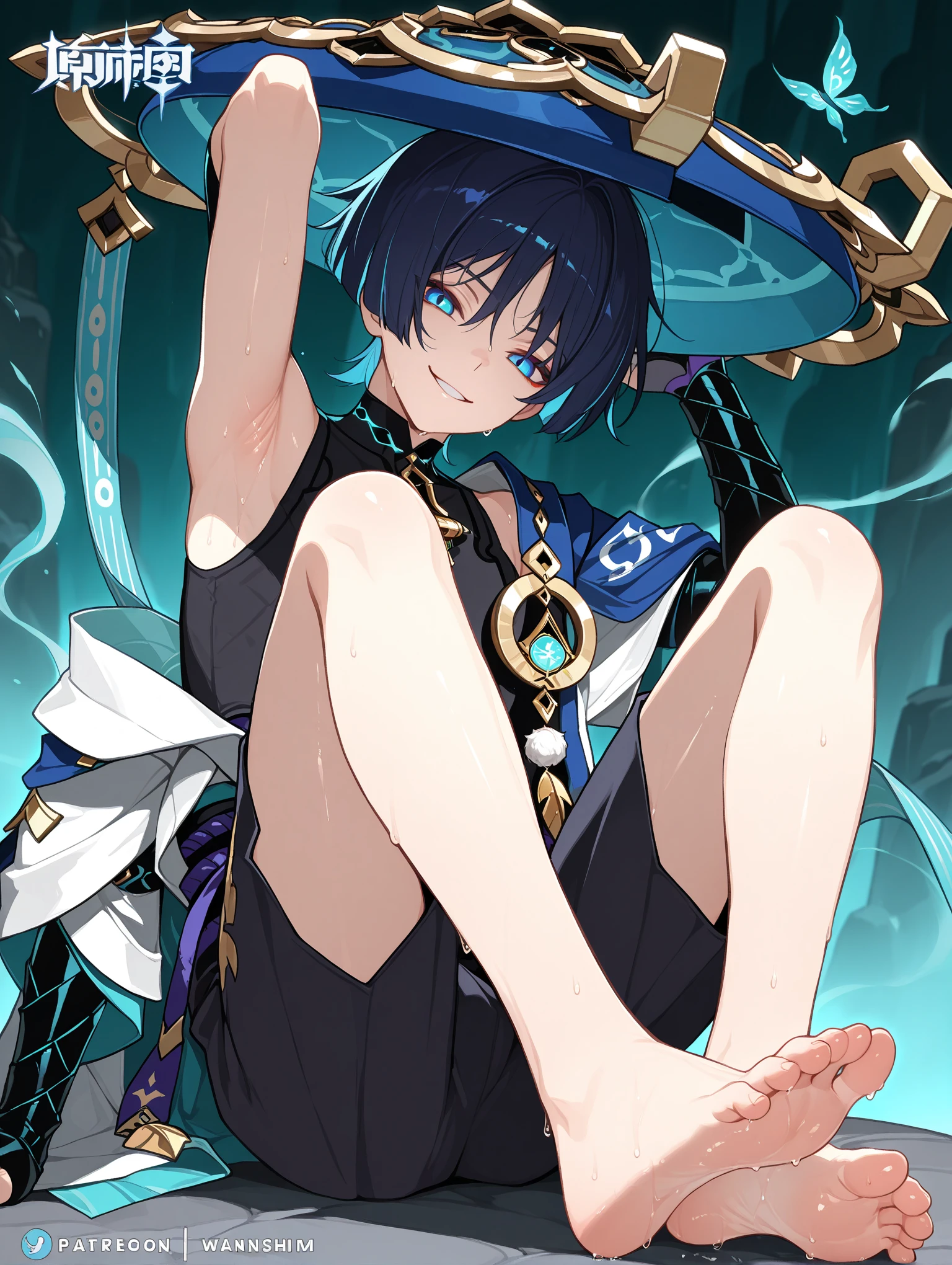 Plain, Beautiful legs, Smooth, Smooth, Ergonomics, Hiding nipples with clothes, Outdoor, Clear skies, Beautiful sky, white 空, Put on your clothes a little deeper
