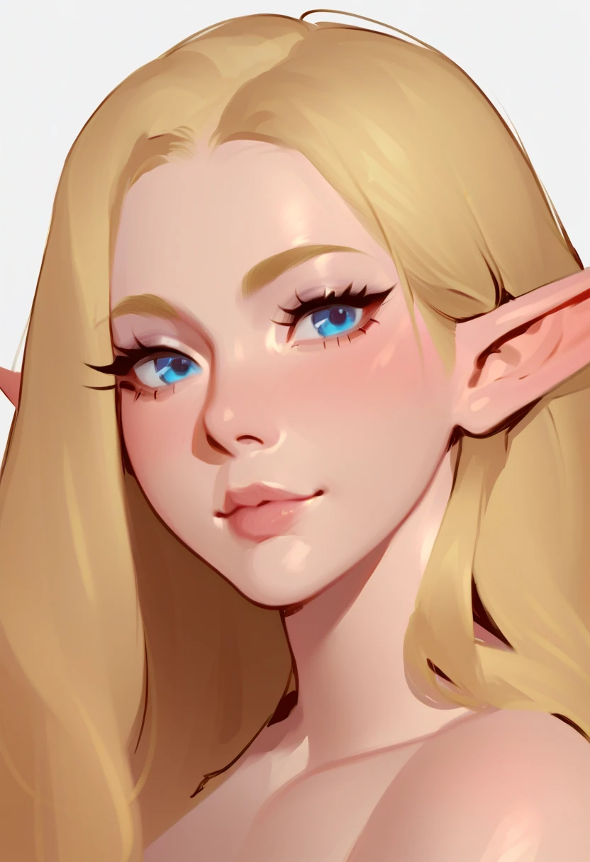 SCORE_9, SOURCE_ANIME, H3LLUVA, PORTRAIT, 1GIRL, ELF, BLUE EYES, BLONDE HAIR, HUGE ,