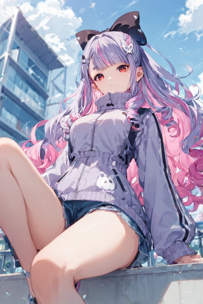 tosaki-mimi-t-long-hair-multi-colored-hair-streak-hair-light-purple