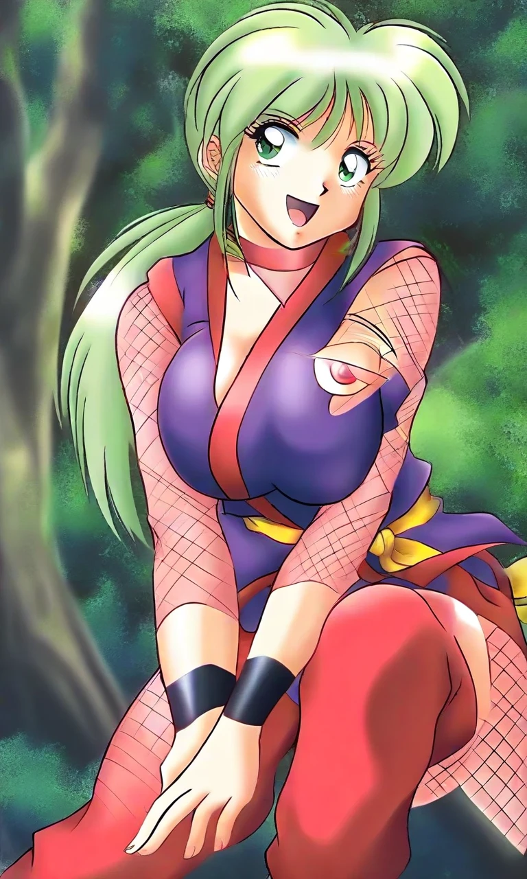 (masutepiece:1.2, Best Quality:1.2), ((Ultra-realistic portrait of Juli_Yu Yu Hakusho, 1girl in, Green hair, Ponytail, Pink bandana:1.1, legwarmers, Fish ears:1.3, Fish tail:1.15, long tail:1.1)), (Colossal tits:1.5, Huge boobs:1.5, Colossal tits:1.5, gigantic cleavage breasts:1.5, Exposed :1.3, Exposed shaved armpits:1.15), (Detailed face, Detailed skin texture), (squat down, Open legs, yawn and closed eyes:1.3, Sex with tentacle monsters:1.3, Tentacle Monster She :1.3, Insert tentacles into her :1.3, Abandoned hut:1.3, farms)