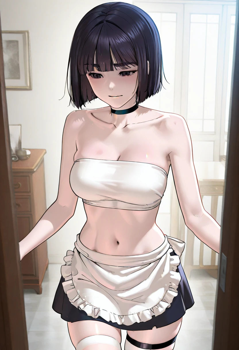 (( Fleet Collection、Kantai Collection、Yao、standing,multiple views、)),((Sailor suit、topless、breasts out,belly button、Bottomless))、woman,Full body photo, ((white background. White bed in a love hotel))) Best image quality, high quality, The background is clear,きれいなwoman, Japanese, detailed, detailed eyes, detailed skin, Beautiful Skin, 超High resolution, (reality: 1.4),とても美しいwoman, A younger face, Beautiful Skin, thin, (Ultra-photorealism), (High resolution), (8k), (非常にdetailed) (Beautiful and detailed eyes), (非常にdetailed), (detailed face), Displaying the viewer, Fine details, detailed face, smile,Staring straight ahead, Staring straight ahead, Photo Real, Baby Ftyle: ponytail、short hair,Brown Hair、smile,(((Sailor suit、topless、breasts out,belly button、No underwear、Bottomless)))(Gaunt, Skinny,)(((Gaunt, flat chest, ,)))(,))hair over one eye, from below, (((Fleet Collection、Kantai Collection、Yao、standing,multiple views,)))