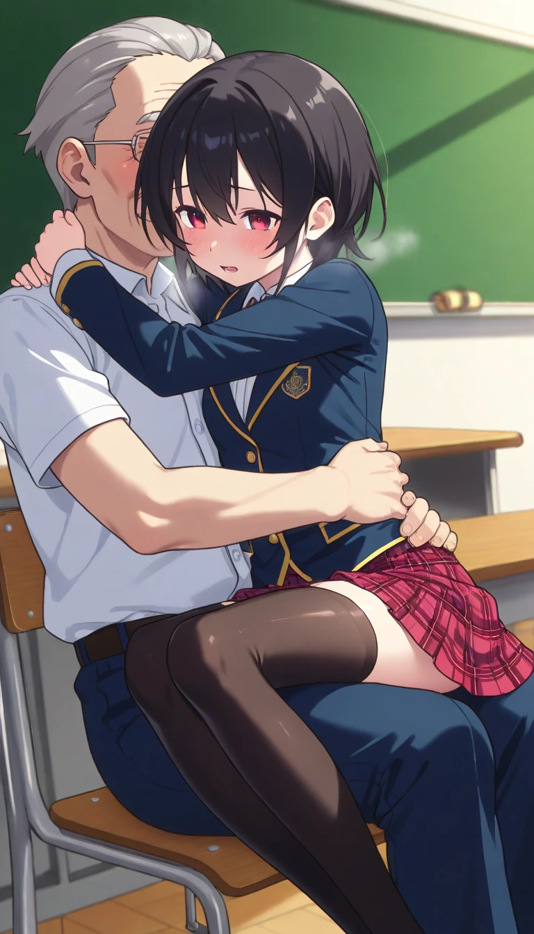 score_9, score_8_superior, score_7_superior, sauce_anime,
evaluation_Sensitive, Sexually suggestive,Browsing Caution,
(masterpiece, Highest quality), One person, Long Hair, Hair Ribbon, Small breasts, school uniform, clavicle, Neck ribbon, Collared shirt,Futanari, Sweater vest, Short sleeve, bracelet, Checked skirt, Orange Skirt(((futa is male,Pegging)))