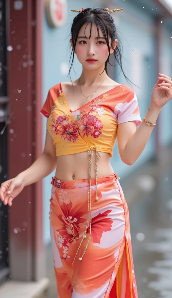 Moisturized skin, (Pink and bright eyes), (Looking down on someone), Perfect body,
(Beautiful navel), (Side slit), (Epaulets), Cape, Crop top, Cloak,
(Super long hair), (Large gold and curved earrings: 1.2),
(((Excellent + Top quality + High resolution + Very detailed))), (Full body: 1.2), Symmetrical, One shot,
(Japanese city streets: 1.3),
(ONE PIECE), (Kasumi Arimura: 1.4), (Boa Hancock: 1.3), ((Large snake)),