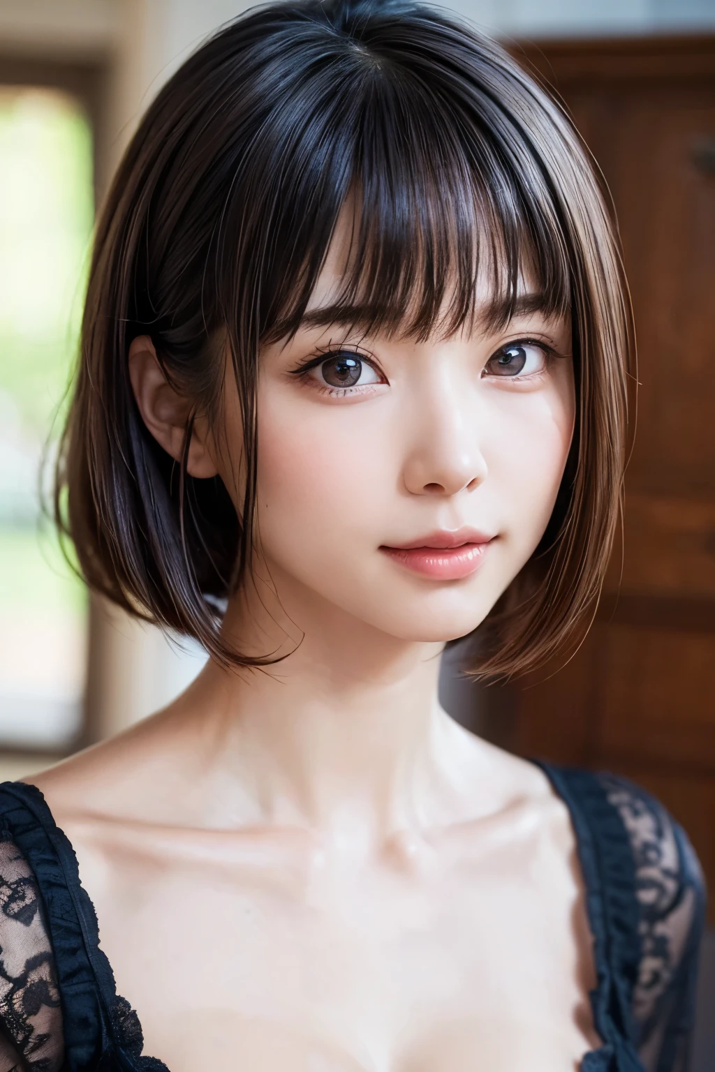 (software:1.8、masterpiece, highest quality),1 girl, alone, hyper Realistic, Realistic,Realistic, Looking at the audience, Light brown eyes:1.4,Brunette Short Bob Hair with highly detailed shiny hair, Brightly colored winter clothes, Lepangas:1.4), Outdoor, Mouth closed, Upper Body、big chest eye、eyelash、{Hugeな|big chest|Hugeなな|Mega} whole :2, chestの谷間:2、(((big chest eye、Short Bob Hair、Highlights from Students、Looking at the audience、She is very beautiful and cute、Show me your ears、Long neck、smile、Close your mouth and smile、Bangs and beautiful teeth)))、Ideal body type、（Norway covered in snow in winter）、美しいLong neck:1.4、(({Huge|big|Hugeな|Mega} chest, chestの谷間:2、Upper Bodyは何も身に付けていない:2))、(((Portraiture:2)))、Perfect Anatomy、