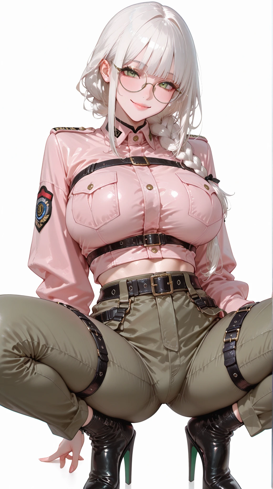 (((NSFW))), (((at battlefield wilderness))):1.5, (((photo from low position low angle))):1.5, (((photo from below))):1.5, (((dog's eye view photo))):1,5, (((focus vagina))):1.5, (((you look down at viewer))), slim face little ukrainian girl, Full body composition of young girl with silky messy bright blond hair, (((blue big eye make up))), 6 years old, (((beautiful cute little baby))), (((smooth ribs:1.5))), (((flat chest))):1.5, (((no tit))):1.5, (((flat chest))):1.5, (((no tit))):1.5, (((flat chest))):1.5, (((no tit))):1.5, (((flat chest))):1.5, (((no tit))):1.5, (((beautiful cute little baby))), (((flat chest))):1.5, (((no tit))):1.5, (((flat chest))):1.5, (((no tit))):1.5, (((flat chest))):1.5, (((no tit))):1.5, (((flat chest))):1.5, (((no tit))):1.5, (((piercing))):1.5, (((nipple piercing))):1.5, (((thick piercing))):1.5, (((thick nipple piercing))):1.5, (((thick piercing))):1.5, (((thick nipple piercing))):1.5, soft lighting, alone, Nipples visible through old torn dirty shabby futuristic military uniform, badge, Pause, stain color, octane rendering, surreal intricate details, cinematic, 8K resolution, 70mm, accent lighting, global illumination, full body portrait, clean small surfaces, intricate garments, cute face, flat chest, slim waist, slim legs, small hips, (((Torned dark green Special Forces Long Coat))), (((dark green beret))), combat boots, relax, touch your crotch with your right hand, please open your legorpheus, get pleasure, orgasm, BREAK, (((silver extra thick metal collar))):1.5, (PussyBigDildoQuiron style):1.5, (((over size thick vaginal object insertion))), pussy, (((extra thick over size many erect veiny dildo))):1.5, (((thick sex toy))), vaginal, anus, clitoris, large insertion, (((over size thick object deeply insertion))):1.5, (((spread legs apart))):1.5, (((deeply kneeling))):1.5, 