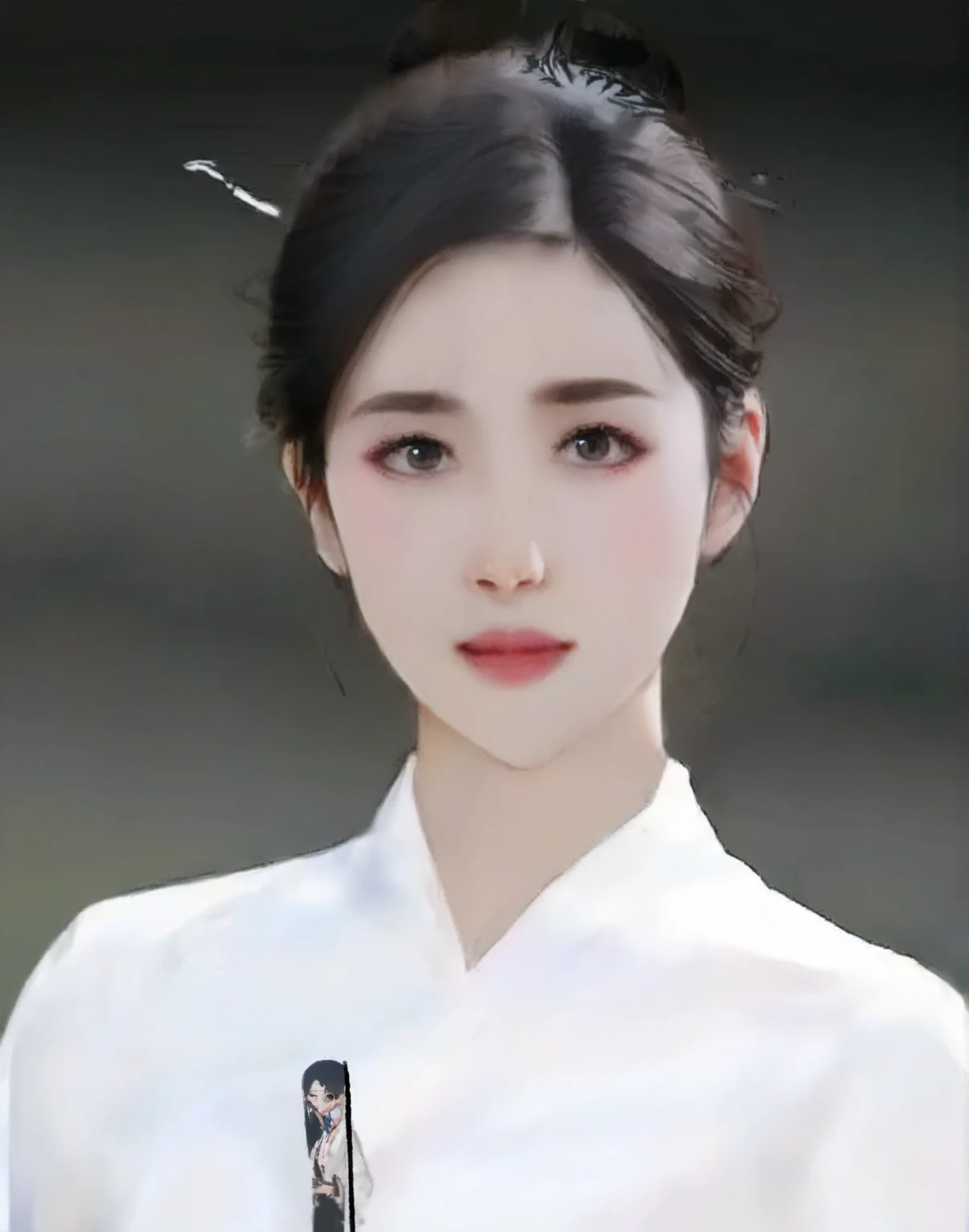 Closeup of a woman in a white shirt and black headband, beautiful south korean woman, korean woman, ChineseGirl, Chinese woman, Korean girls, beautiful young korean woman, young lovely Korean faces, palaces , Girls wearing Hanfu, gorgeous chinese models , gorgeous young korean woman, Traditional beauty, White Ji haircut, model in Japan