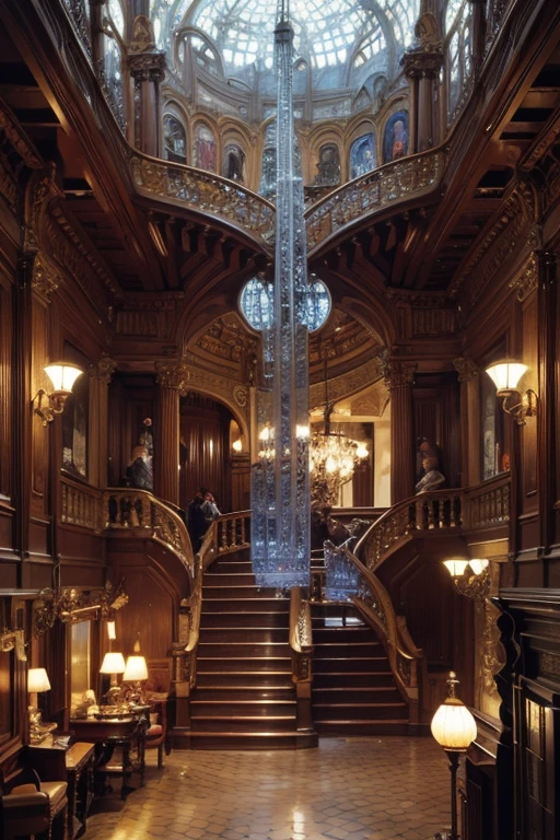 mistic,  Thomas Kinkade , Aaron Wiesenfeld、Beckinki、Adrianous Everson、Geordiminas Plancevicius、Escher, Complex and delicate textures, Matt paint details, deep colour, Excellent,  intricate details 