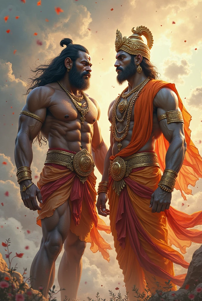 I want god hanuman with gadha and King vibhishan home