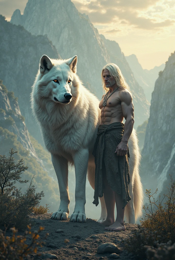 white man with wolf to be her soulmate