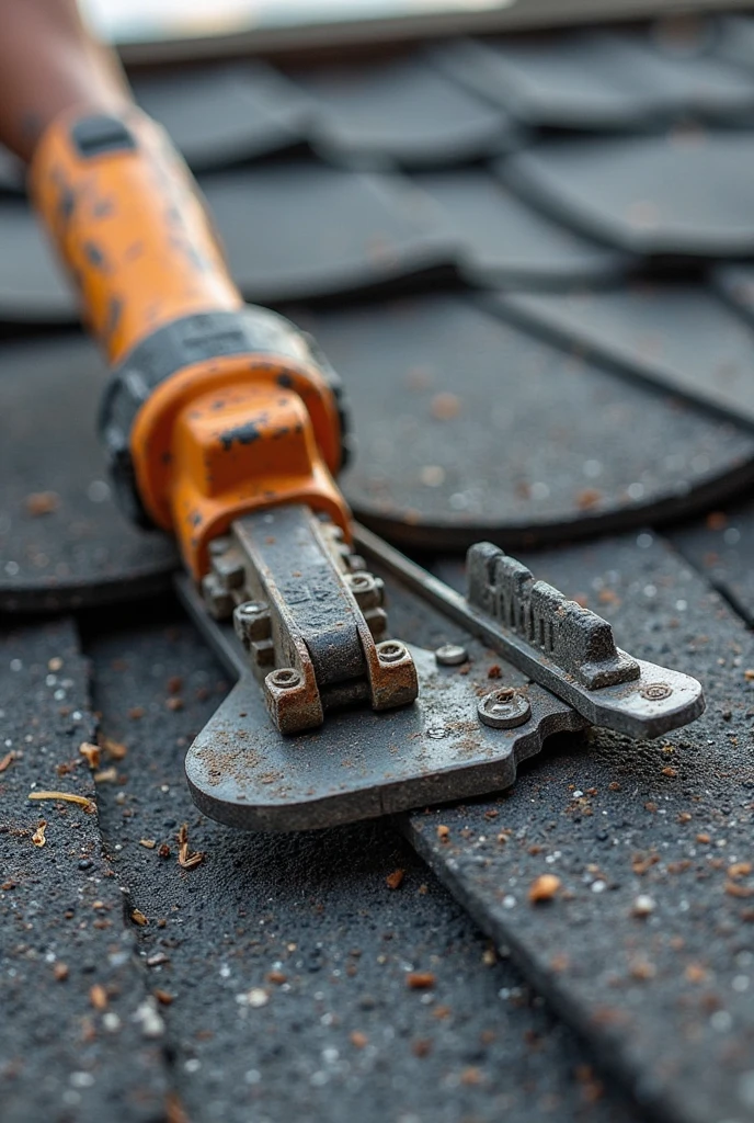 Crank axe close-up