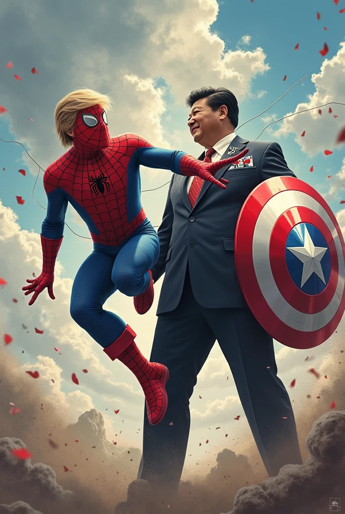 Xi Jinping, standing, hugging a Winnie the Pooh, against the backdrop of the (ruined city:1.1)
unreal engine
style of Artgerm
finely detail, ultra-detailed, highres