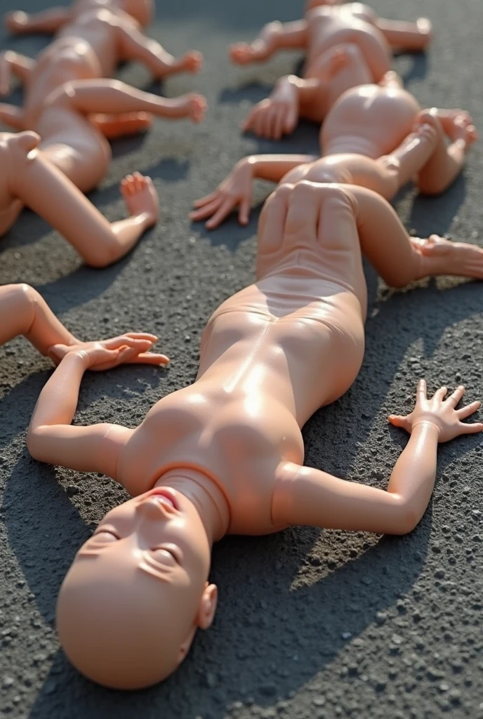Billie Eilish completely naked showing her entire wet body ((masturbating)), ((riding a huge rubber penis inserted inside the vagina)), on the sidewalk of a street with people, ((body skinny)), Fine body, soaked body, soaked body, sweaty body, ((Flat Breast)), sunshine light, lots of contrast on the body