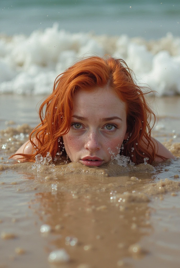 (nude)) Leeloo Dallas, vaginal fucking and penis in mouth, on a deserted beach