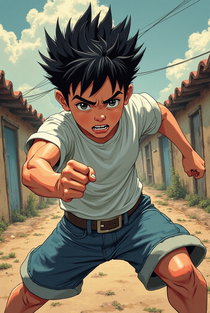 Manga anime about a boy with super strength who has drawing imperfections and is drawn with pencil in black and white.